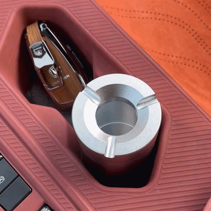 Stainless Steel Ashtray with Twist Lock Lid