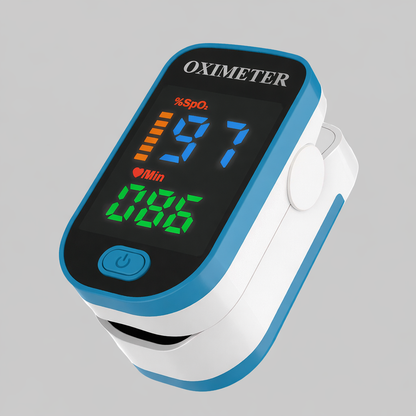 Digital Finger Pulse Oximeter with LED Display