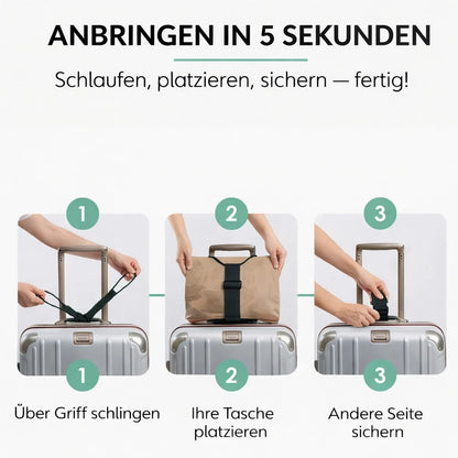 GripTether™ — Never run after your bag again and travel relaxed