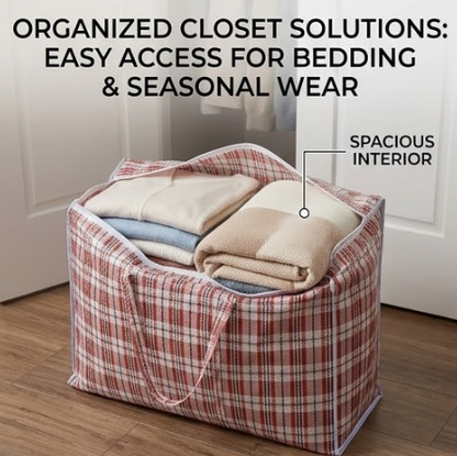 Large Storage Bags with Zipper 5-Piece Set