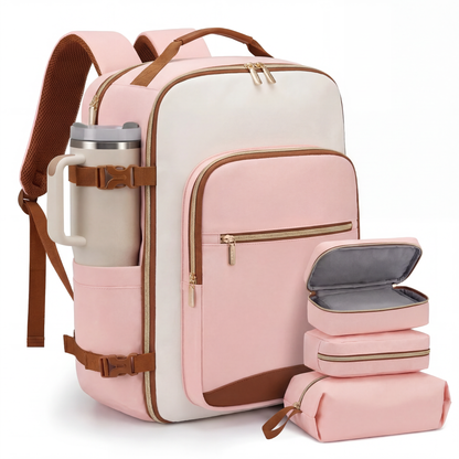 CompassGear 40L Cabin Backpack with Suitcase Opening