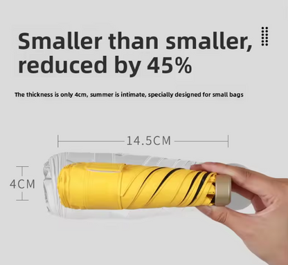 Mini pocket umbrella UV protection compact