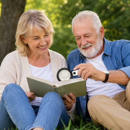 30x Magnifying Glass with LED Lighting for Seniors