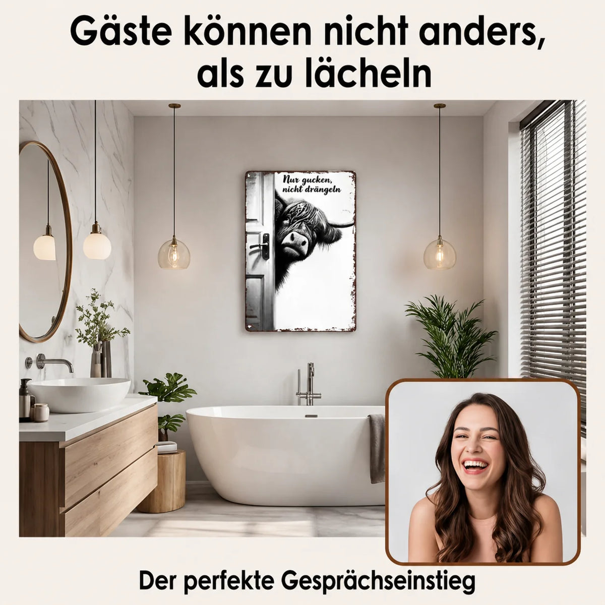 HumorVista™ — Adds Charm to Your Bathroom and Makes Everyone Laugh!
