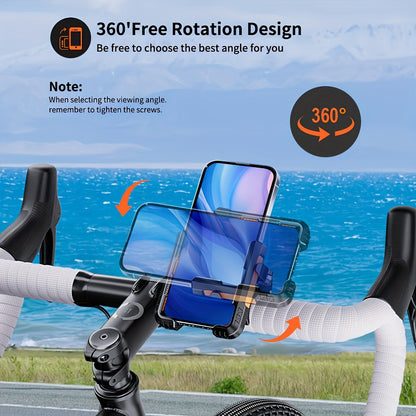 Bicycle Phone Holder with Quick Release & 360° Rotation