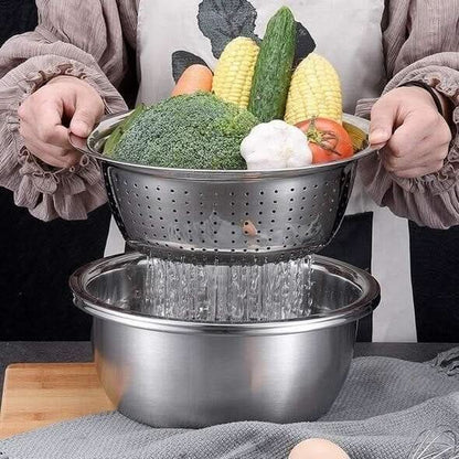 PureCraft Stainless Steel Sieve & Colander Set