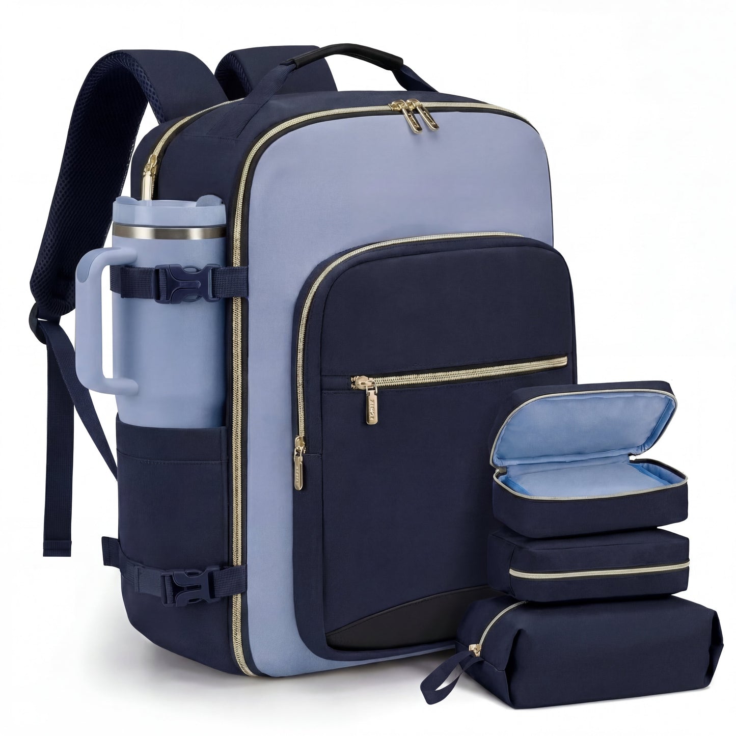CompassGear 40L Cabin Backpack with Suitcase Opening