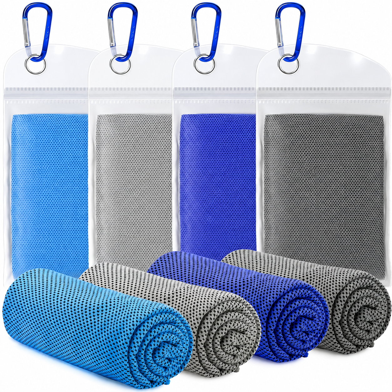 Microfibre Cooling Towels Set of 4 – Sport & Outdoor