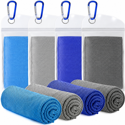 Microfibre Cooling Towels Set of 4 – Sport & Outdoor