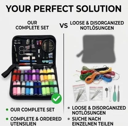 100-Piece Sewing Kit with Accessories and 24 Thread Colors