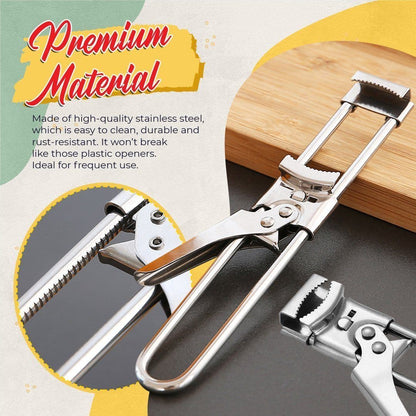 Adjustable Bottle and Glass Opener