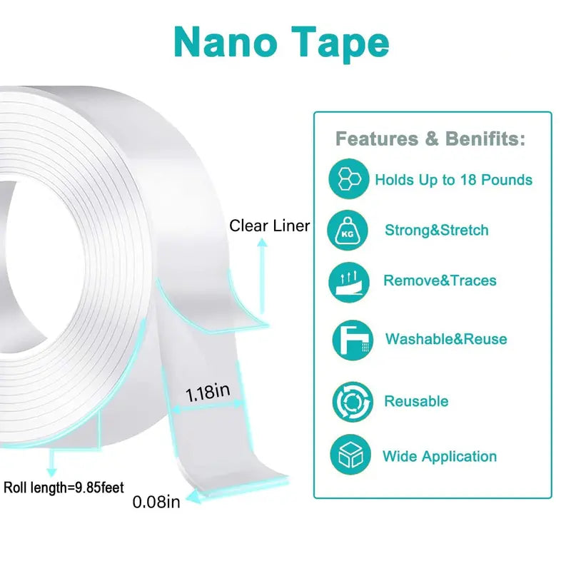 Nano Double-Sided Tape for Home & Office