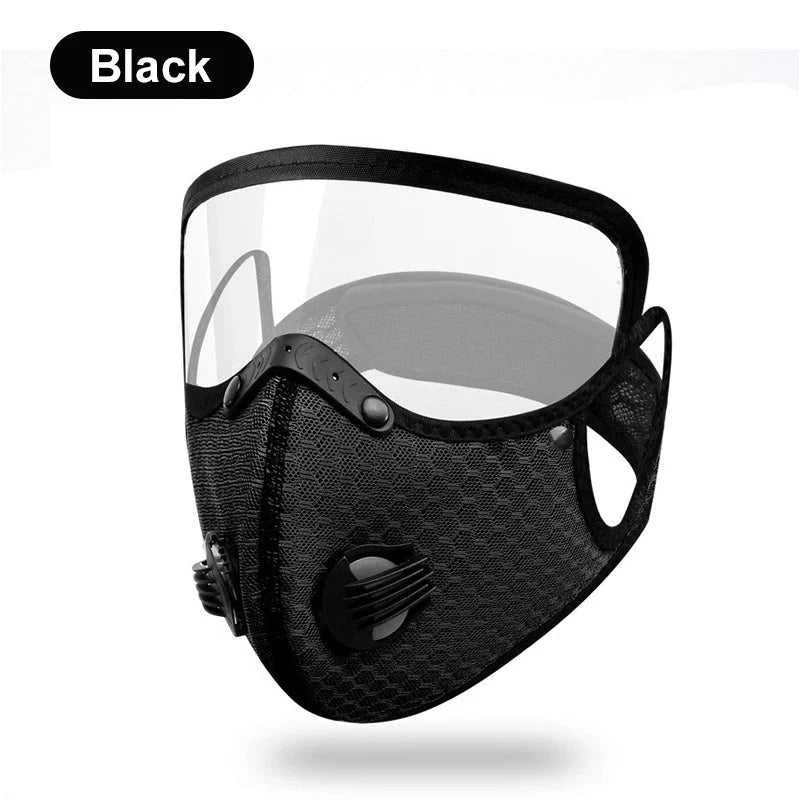 2-in-1 Motorcycle Mask with Anti-UV Glasses