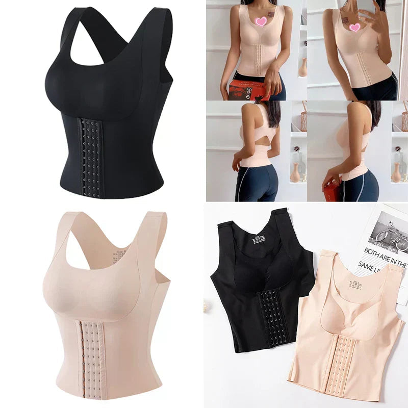 WaistSculpt Push-up Bra with Support Design