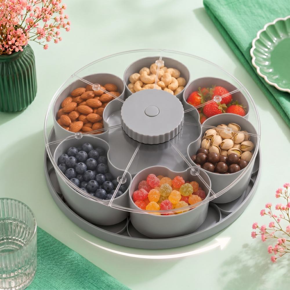 ServeSpin Turntable with Compartments