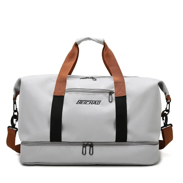 VOLARIS Fitness Travel Bag with Wet and Dry Separation