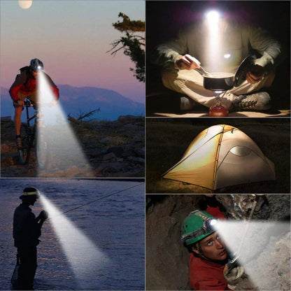 Rechargeable Waterproof Zoomable LED Headlamp