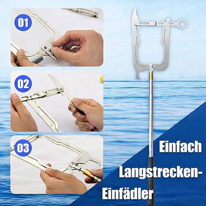 Stainless Steel Telescopic Dock Hook for Boats