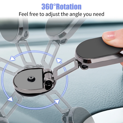 Magnetic Foldable Car Phone Holder 360°