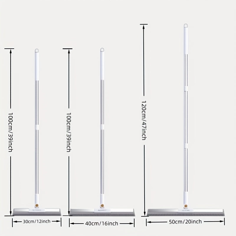 Floor Squeegee with Rubber Lip & TPE Bristles