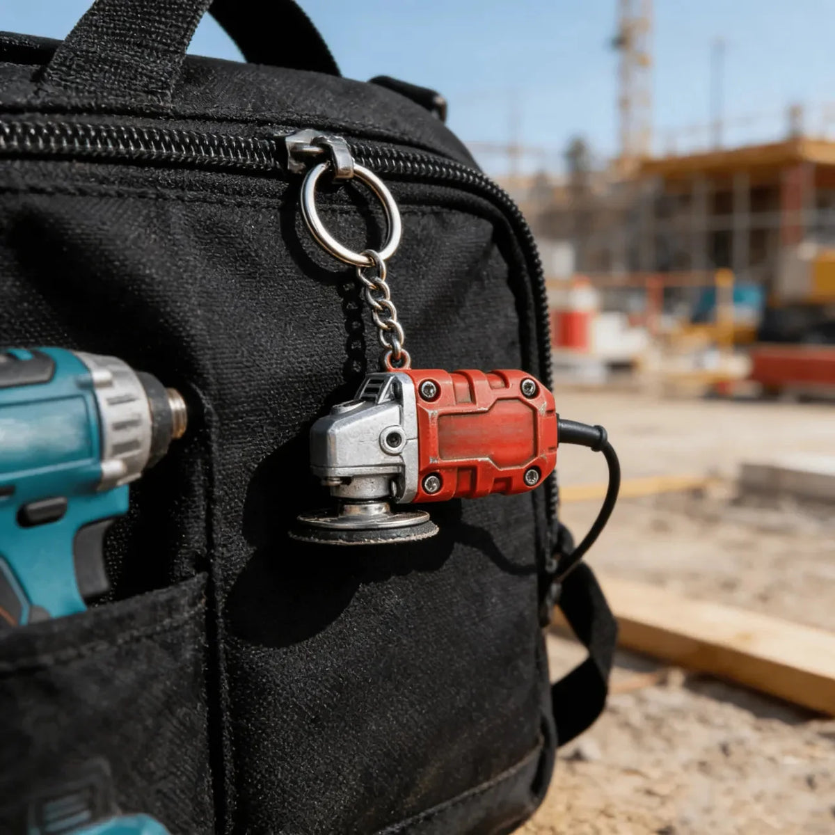 EdgeCraft™ Mini Grinder Keychain — compact, decorative, and always handy