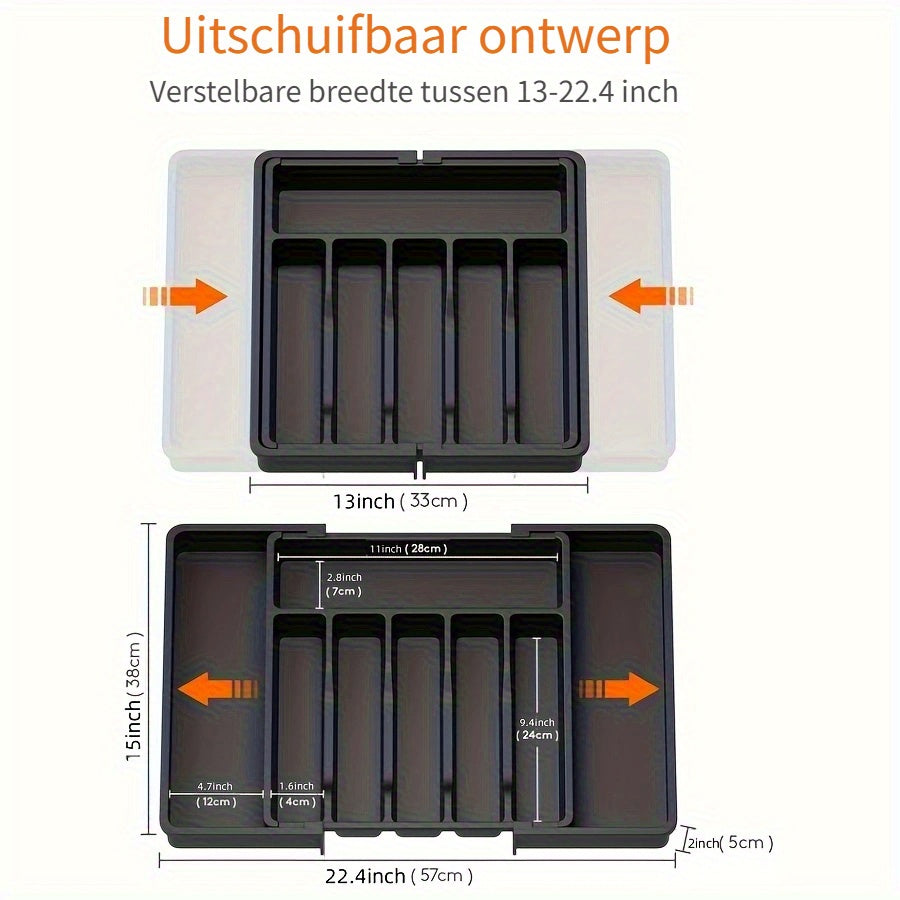 Extendable Cutlery Insert 33–57 cm