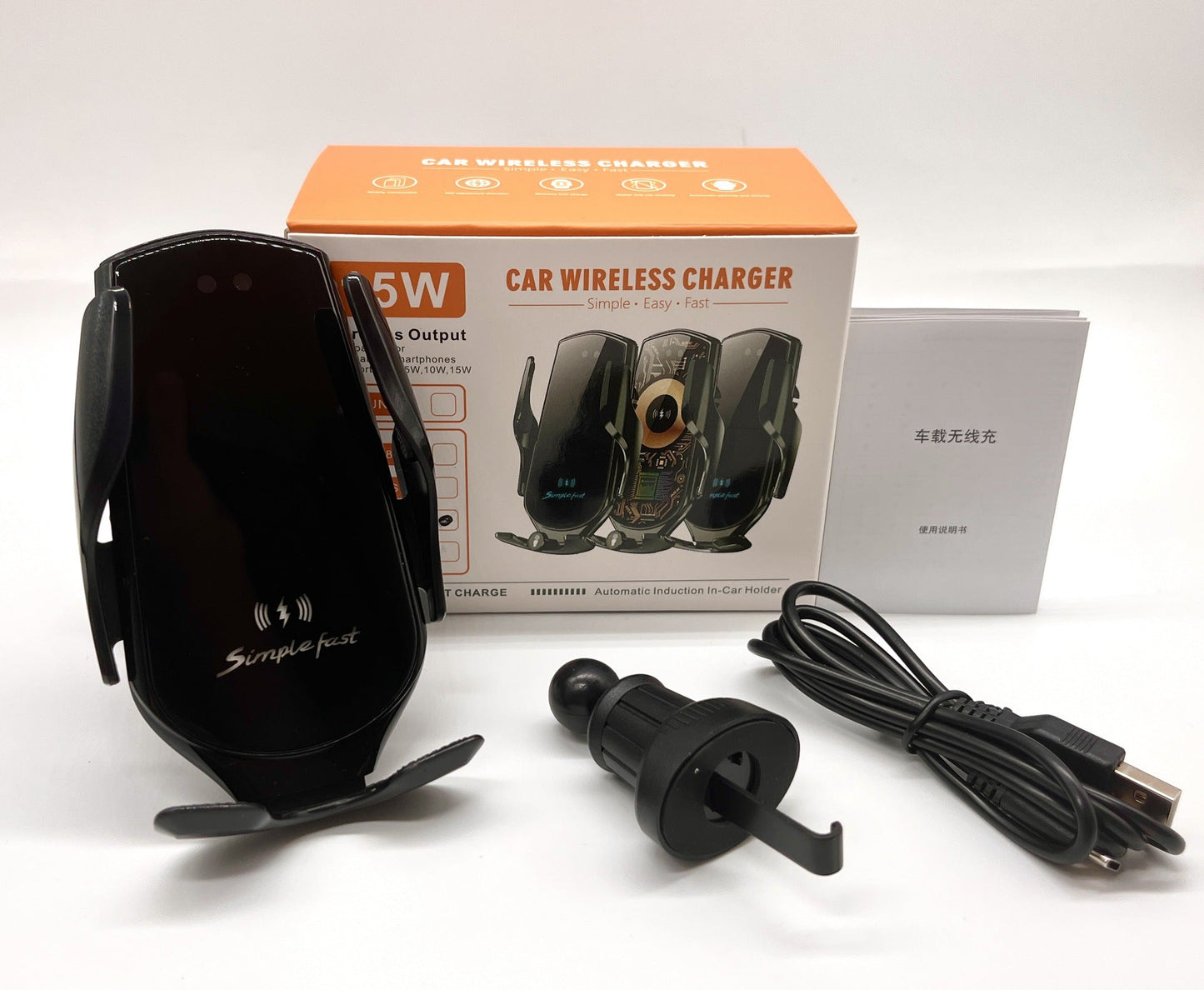 Wireless Car Phone Holder with Induction Function