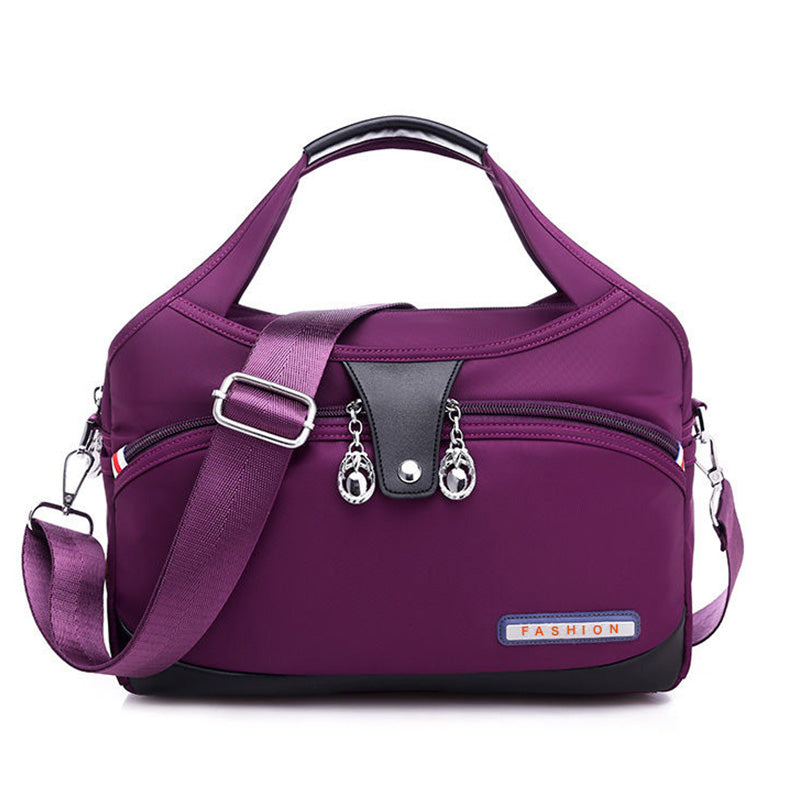 Nylon Crossbody Bag with Anti-Theft Protection