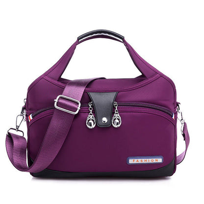 Nylon Crossbody Bag with Anti-Theft Protection