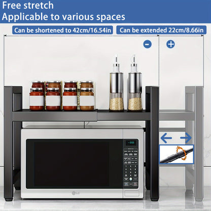 Extendable Microwave Rack 2 Tiers