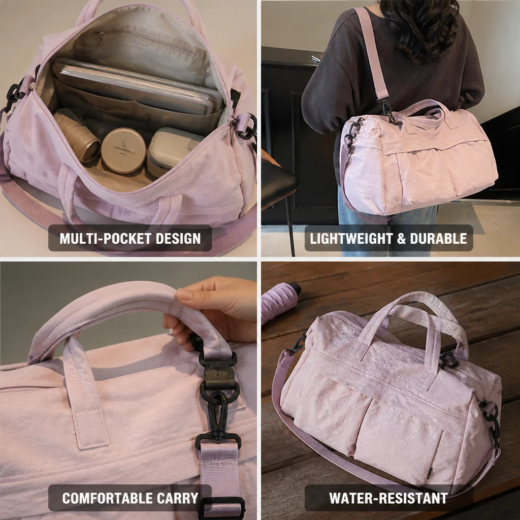 Robust lightweight everyday bag with multiple compartments