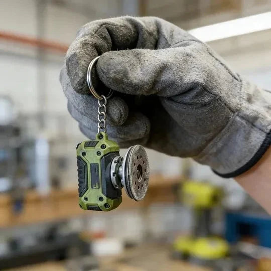 EdgeCraft™ Mini Grinder Keychain — compact, decorative, and always handy
