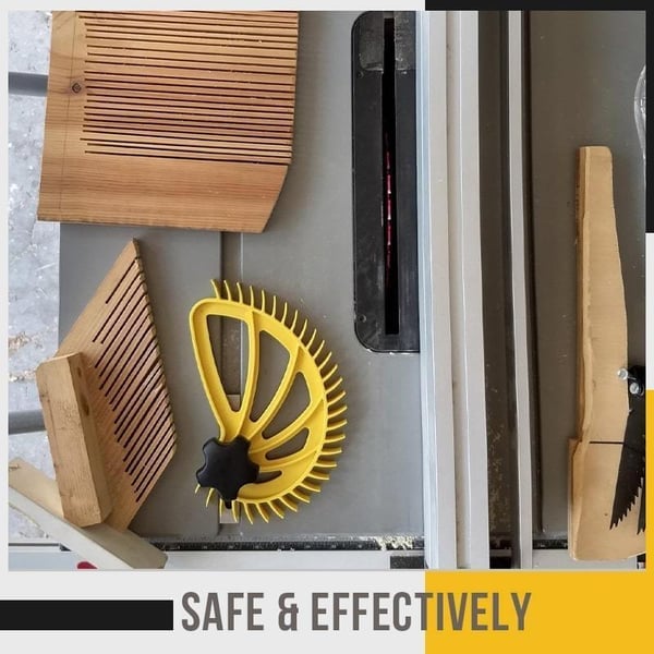Woodworking Push Block with Safety Guide
