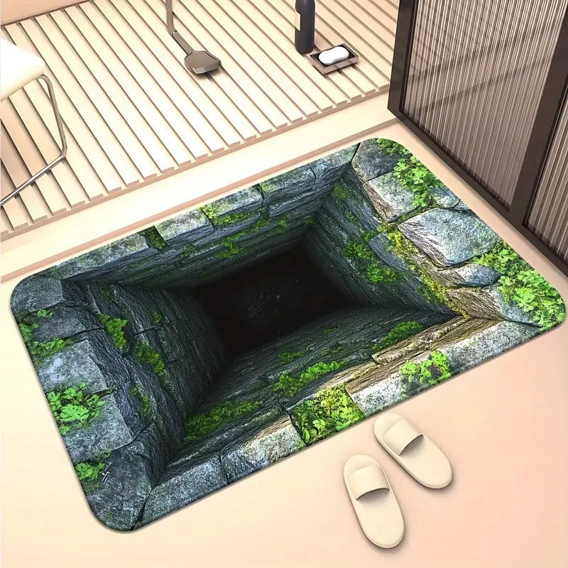 3D Optical Illusion Door Mat – Anti-Slip