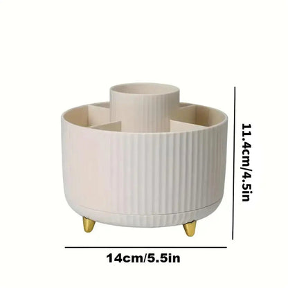 360° Rotatable Make-up Organizer with 5 Compartments