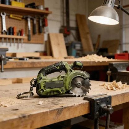 EdgeCraft™ Mini Grinder Keychain — compact, decorative, and always handy