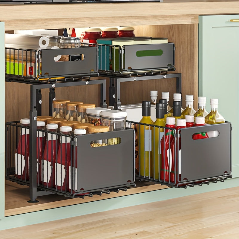 Extendable Kitchen Shelf 2 Tiers