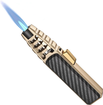 Windproof kitchen torch with gas burner