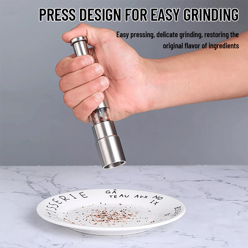 GrindMaster Stainless Steel Salt and Pepper Mill
