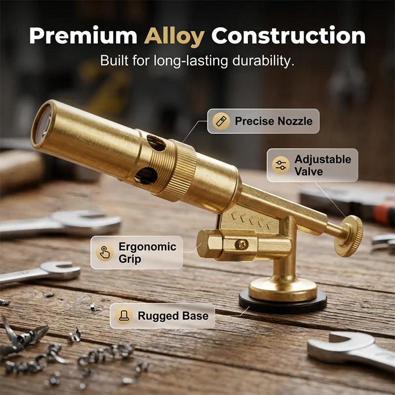 Portable Butane Soldering Torch Set Gold