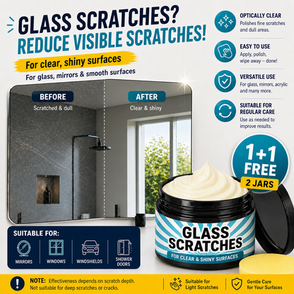 Glass Scratch Remover Polishing Cream 2-Pack