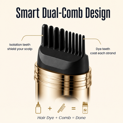Clay comb for temporary hair color
