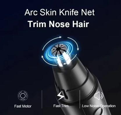 Electric waterproof LED nose hair trimmer