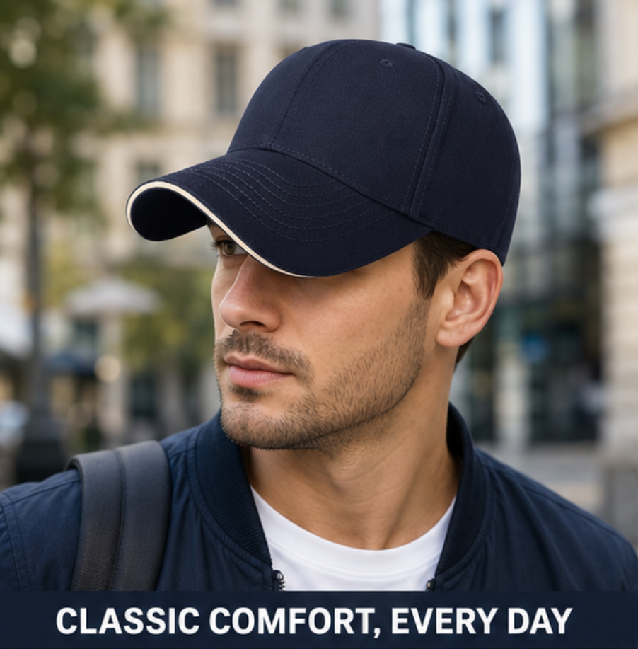 Men's Baseball Cap with Adjustable Strap
