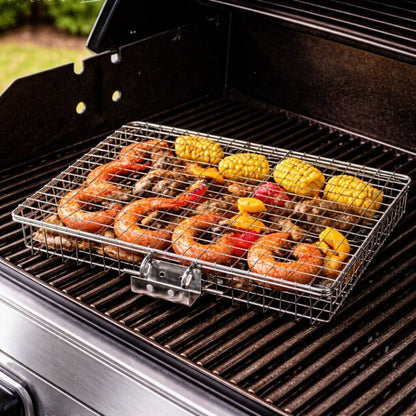 GrillMaster Pro Stainless Steel Grill Basket