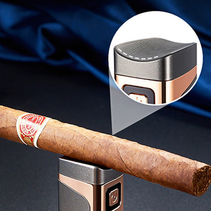 Lighter with LED Display and Triple Jet Flame
