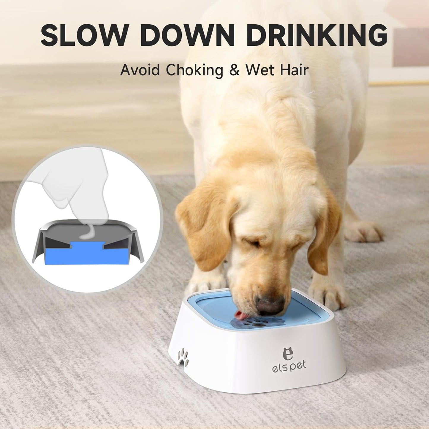 PawClean Anti-Drip Water Bowl for Dogs