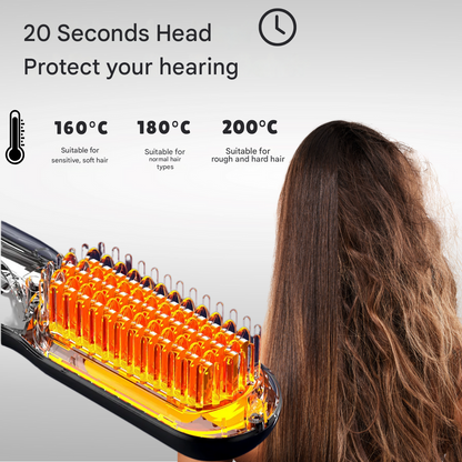 Cordless Hair Styler with Ceramic Brush, Rechargeable