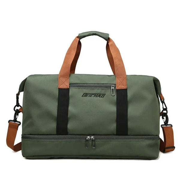 VOLARIS Fitness Travel Bag with Wet and Dry Separation
