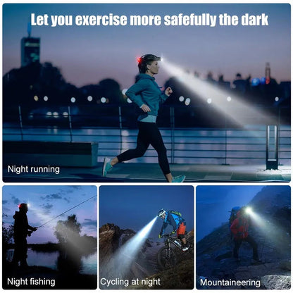 Rechargeable Waterproof Zoomable LED Headlamp